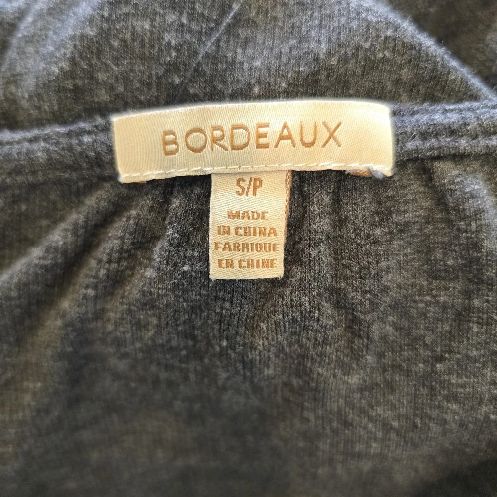 Bordeaux‎ Gray Sz Small Maxi Long Sleeve Dress.C73